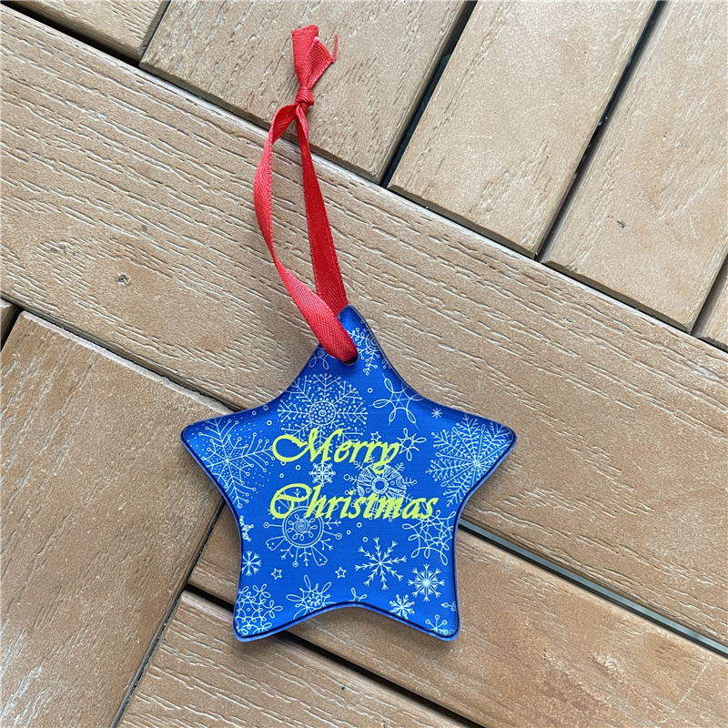 MDFSUB Star Acrylic Christmas Ornaments Acrylic Christmas Ornaments sublimation Acrylic Ornaments sublimation Printing