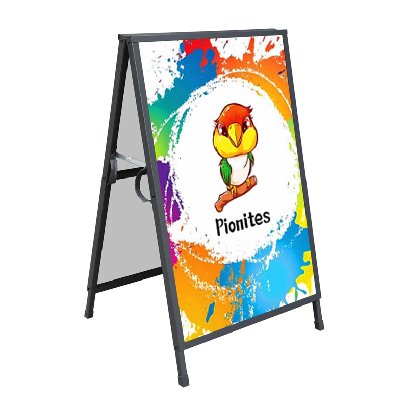 Customized A Frame Sign Holder Outdoor Sandwich Boards Holder 24x36 Sidewalk Signs for Outdoor Advertising Banner