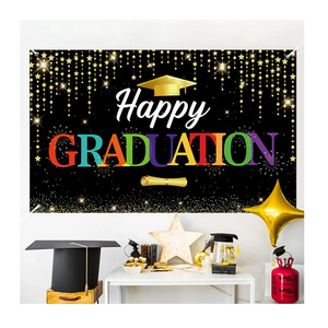 Personalized Graduation Photo Vinyl Fabric Banner Sign Class of 2024 Custom Photo Name Advertising Indoor Outdoor Hanging Banner