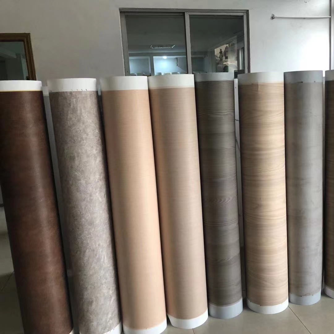 Customized  wood grain  pvc decoration film for furniture