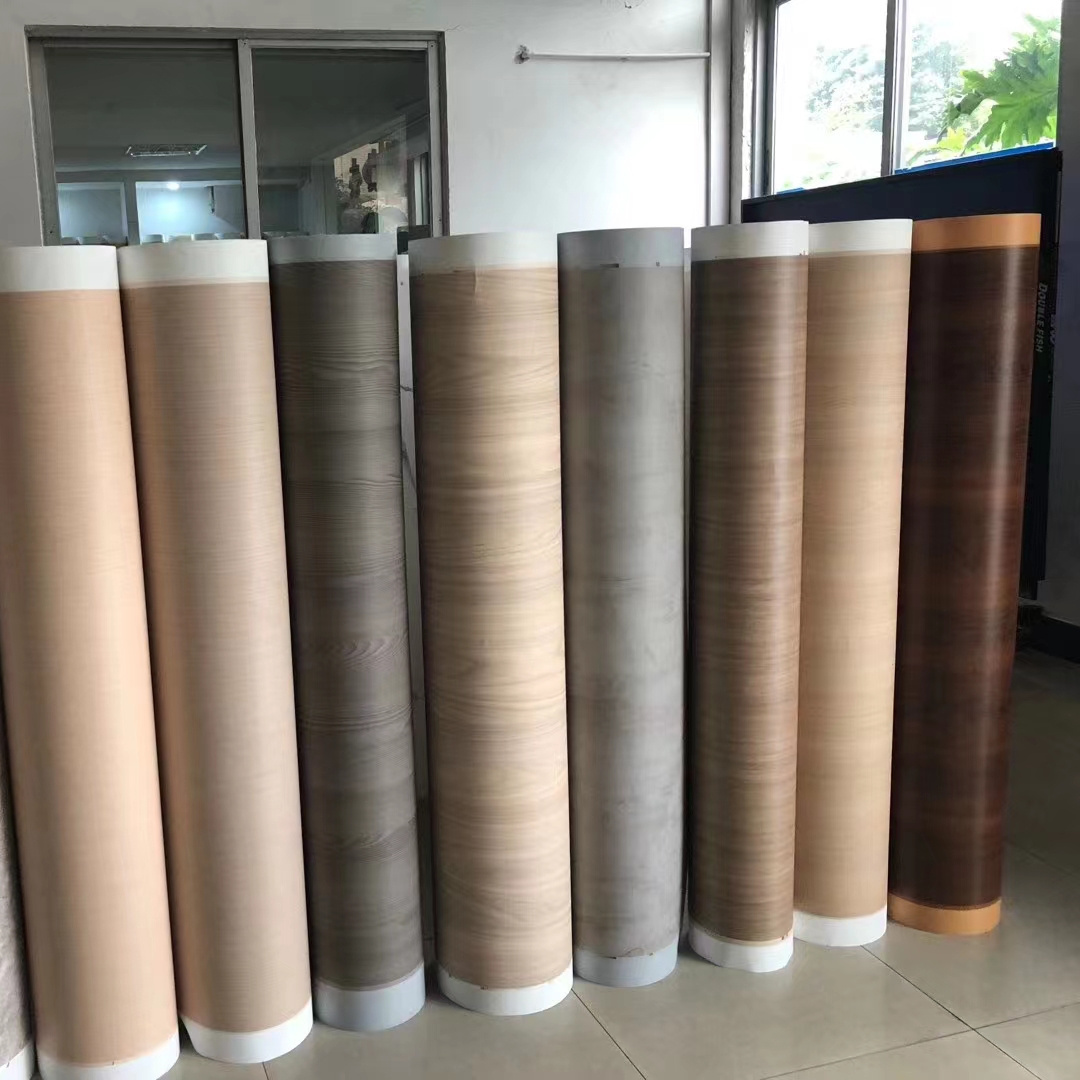 pvc stretch ceiling fresh-keeping melamine paper pvc decorative films roll for door/furniture/spc wall panel