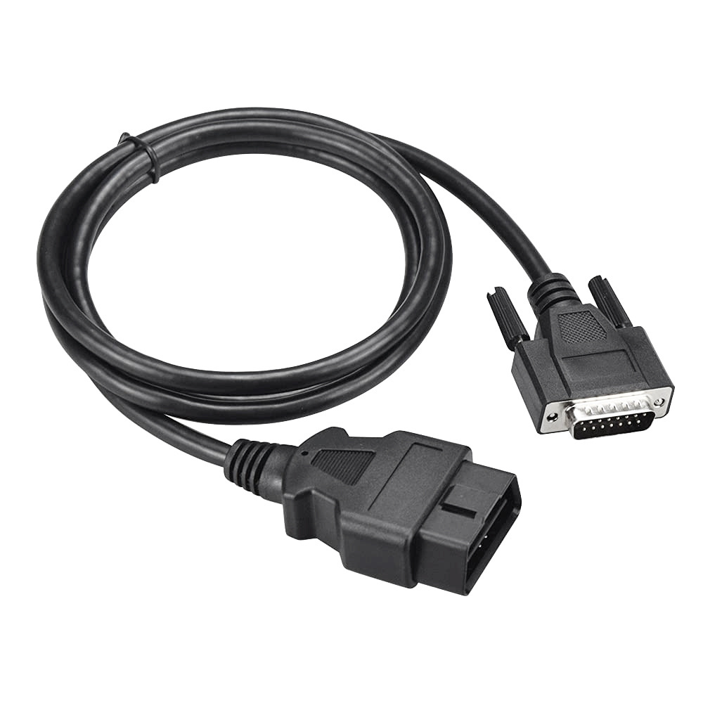 Custom 60CM 2 Meter 4 Feet OBDII OBD-II OBD2 OBD II 16Pin Male to RS232 DB9 DB 9Pin Female Connector Laptop Data Wire Cable