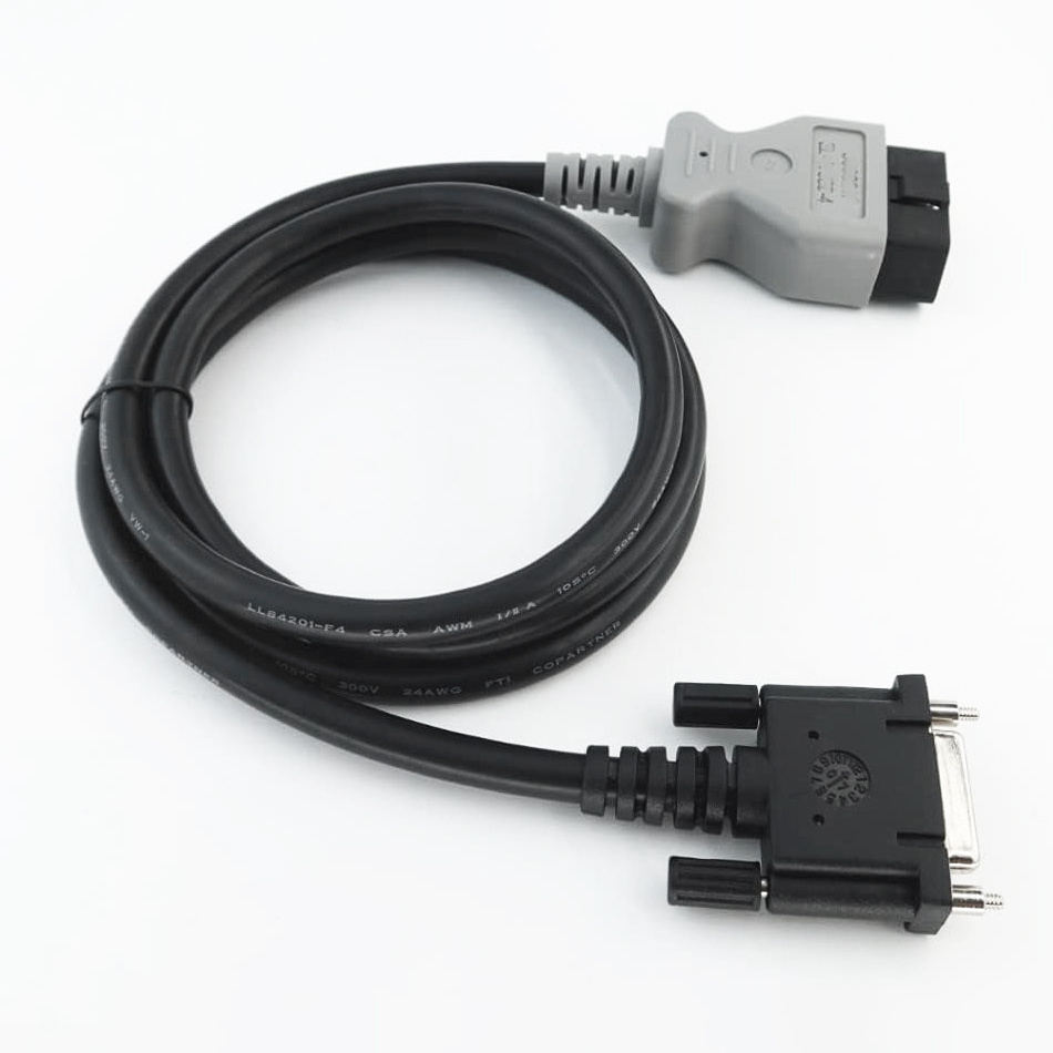 Custom 60CM 2 Meter 4 Feet OBDII OBD-II OBD2 OBD II 16Pin Male to RS232 DB9 DB 9Pin Female Connector Laptop Data Wire Cable