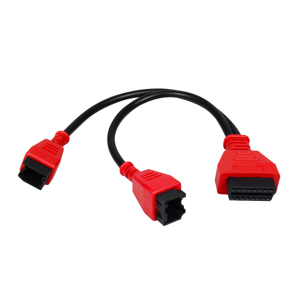 Car OBD 2 OBD2 16Pin To FCA 12-8 12+8 Bypass Programming Diagnostic Connector Cable for Autel Fiat Alfa Chrysler Jeep Dodge