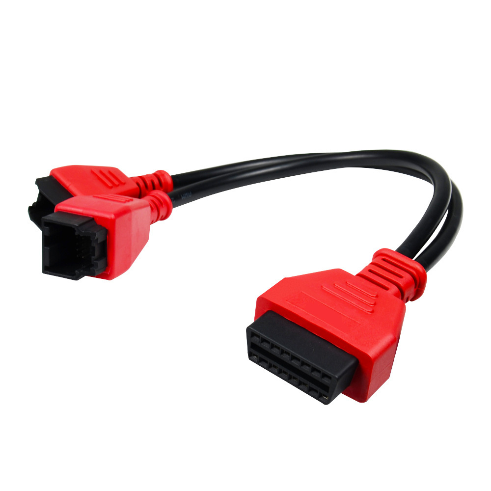 Car OBD 2 OBD2 16Pin To FCA 12-8 12+8 Bypass Programming Diagnostic Connector Cable for Autel Fiat Alfa Chrysler Jeep Dodge