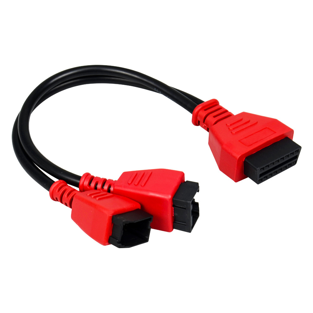 Car OBD 2 OBD2 16Pin To FCA 12-8 12+8 Bypass Programming Diagnostic Connector Cable for Autel Fiat Alfa Chrysler Jeep Dodge