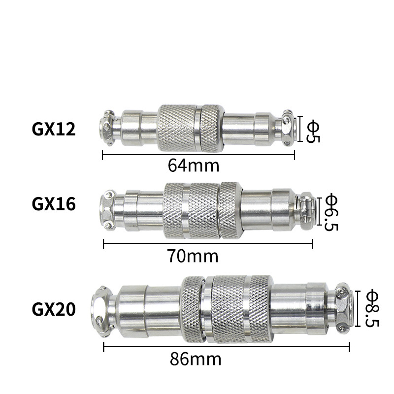 Male Female GX Series GX12 GX16 GX20 GX-16 2 5 7 Pin 2Pin 3Pin 4Pin 5Pin 6Pin 9Pin Reverse Aviation Plug Socket Cable Connector