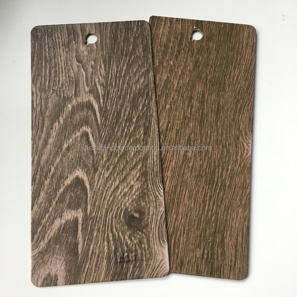 Wood effect epoxy polyester powder coating paint for aluminium