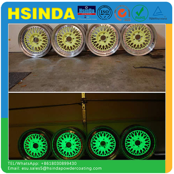 Green Light Glow In The Dark Spray Paint Electrostatic Powder Coating