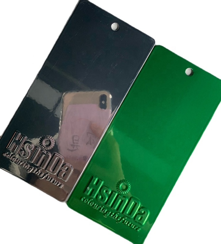 Super Chrome Illusion Color Dry Plating Green Electrostatic Powder Coating Spray Paint for Metal Varnish Car Paint