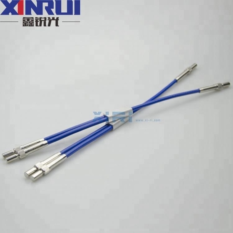 SMA905 Spectrometer Fiber Optic 2 core optical cable glass / quartz fiber bundle 6+1 1+1 12+1 9+1 UV-VIS-IR