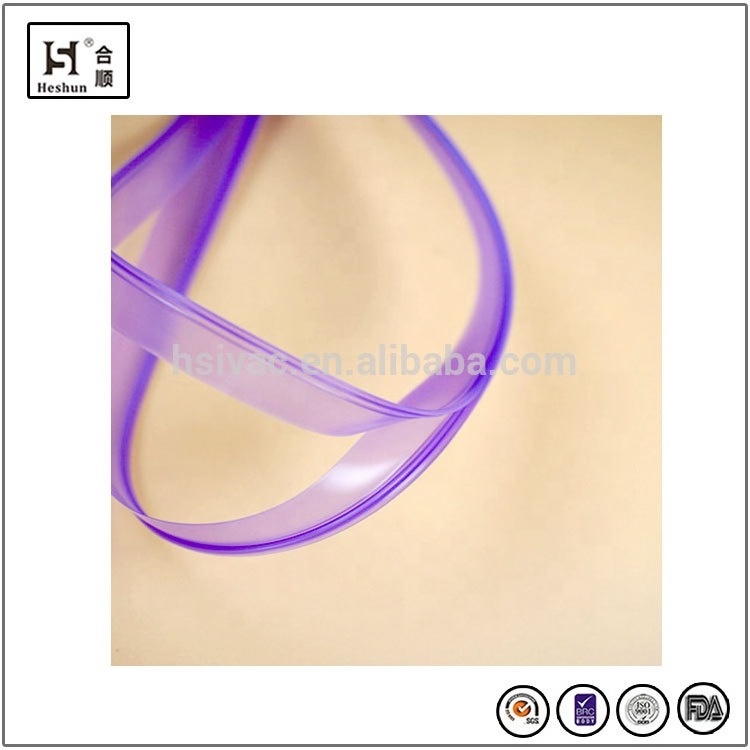 Transparent pp zipper without teeth zipper slider pe zipper for plastic bag