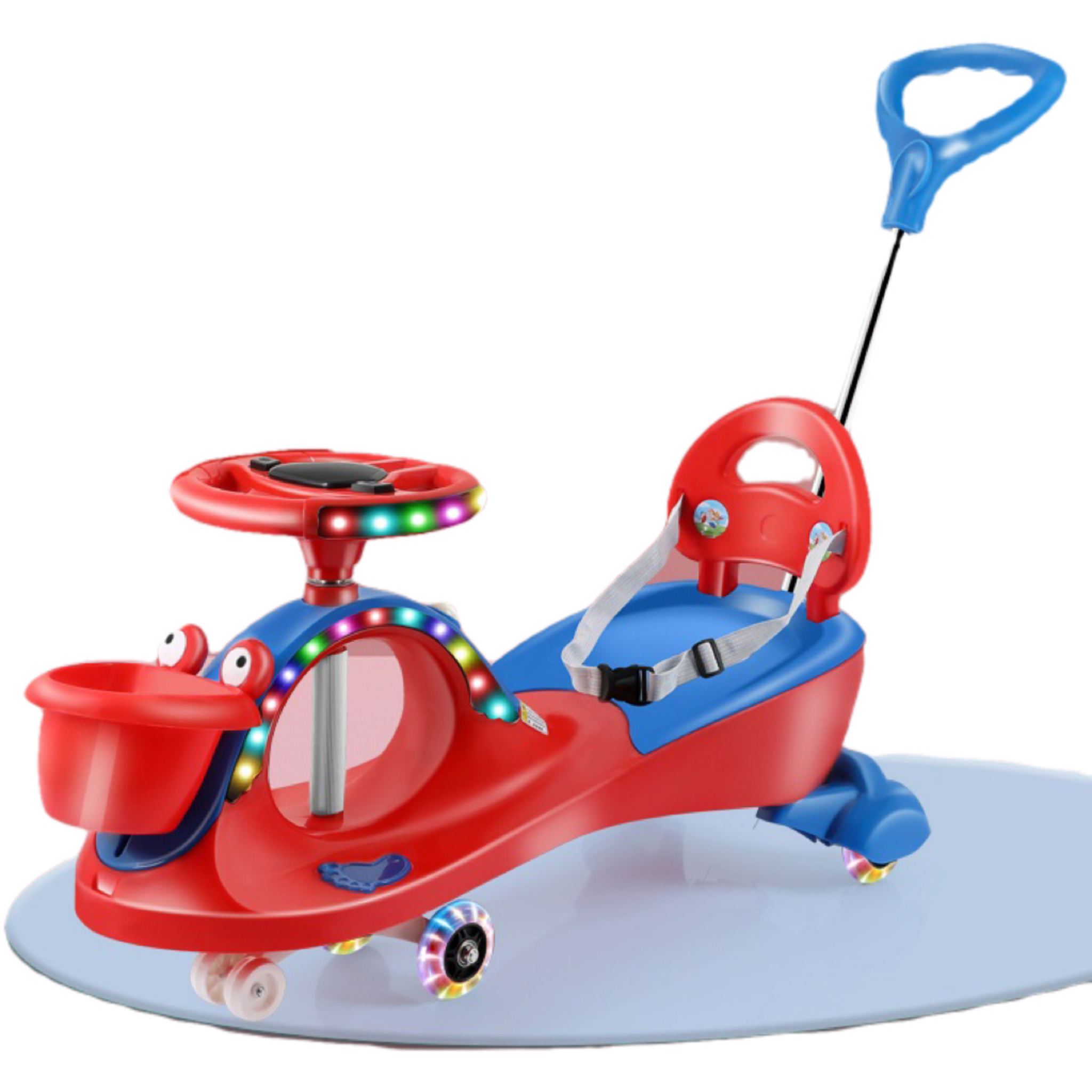 new model china made cheap price kids ride on toy car kids twister swing toy car with PU wheel