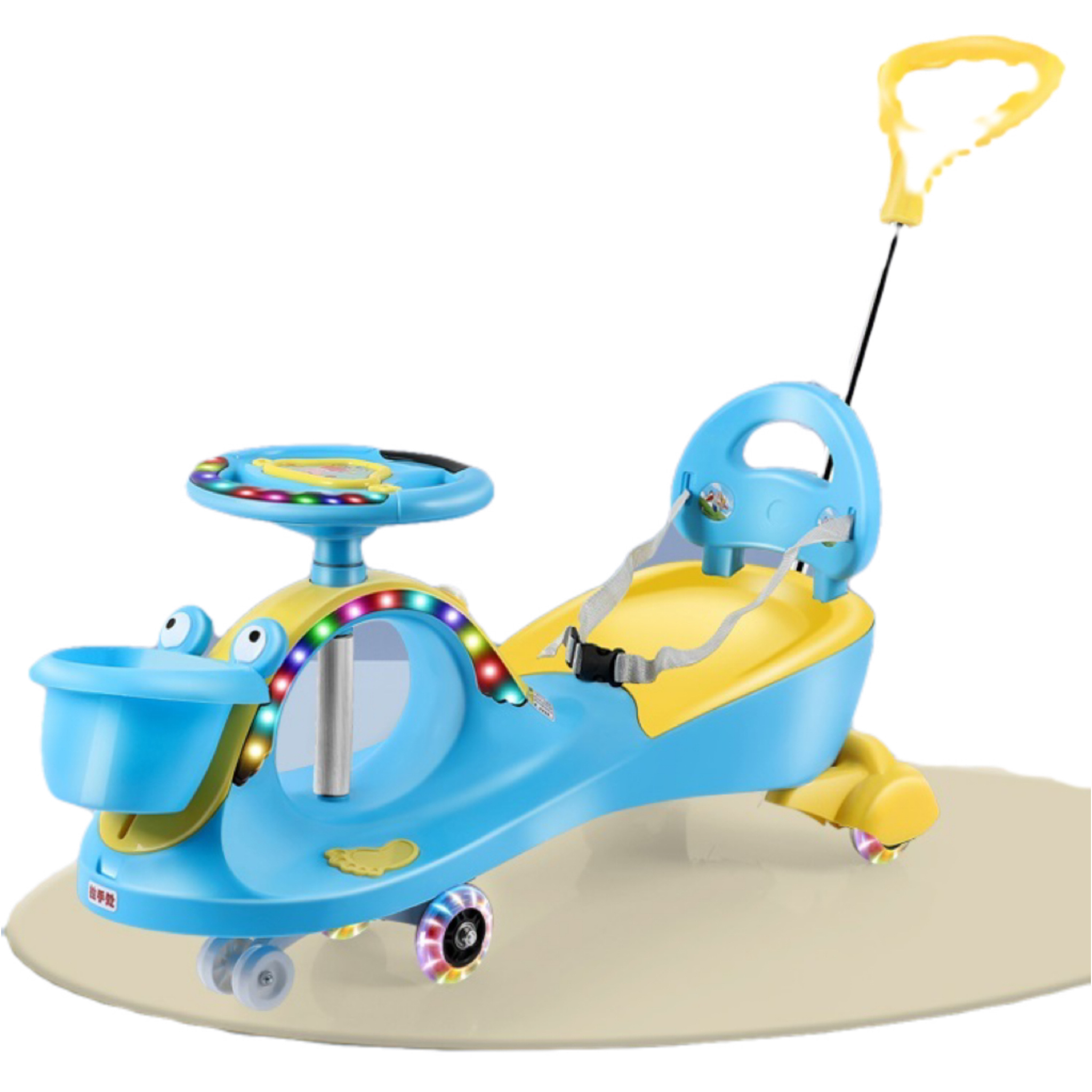 new model china made cheap price kids ride on toy car kids twister swing toy car with PU wheel