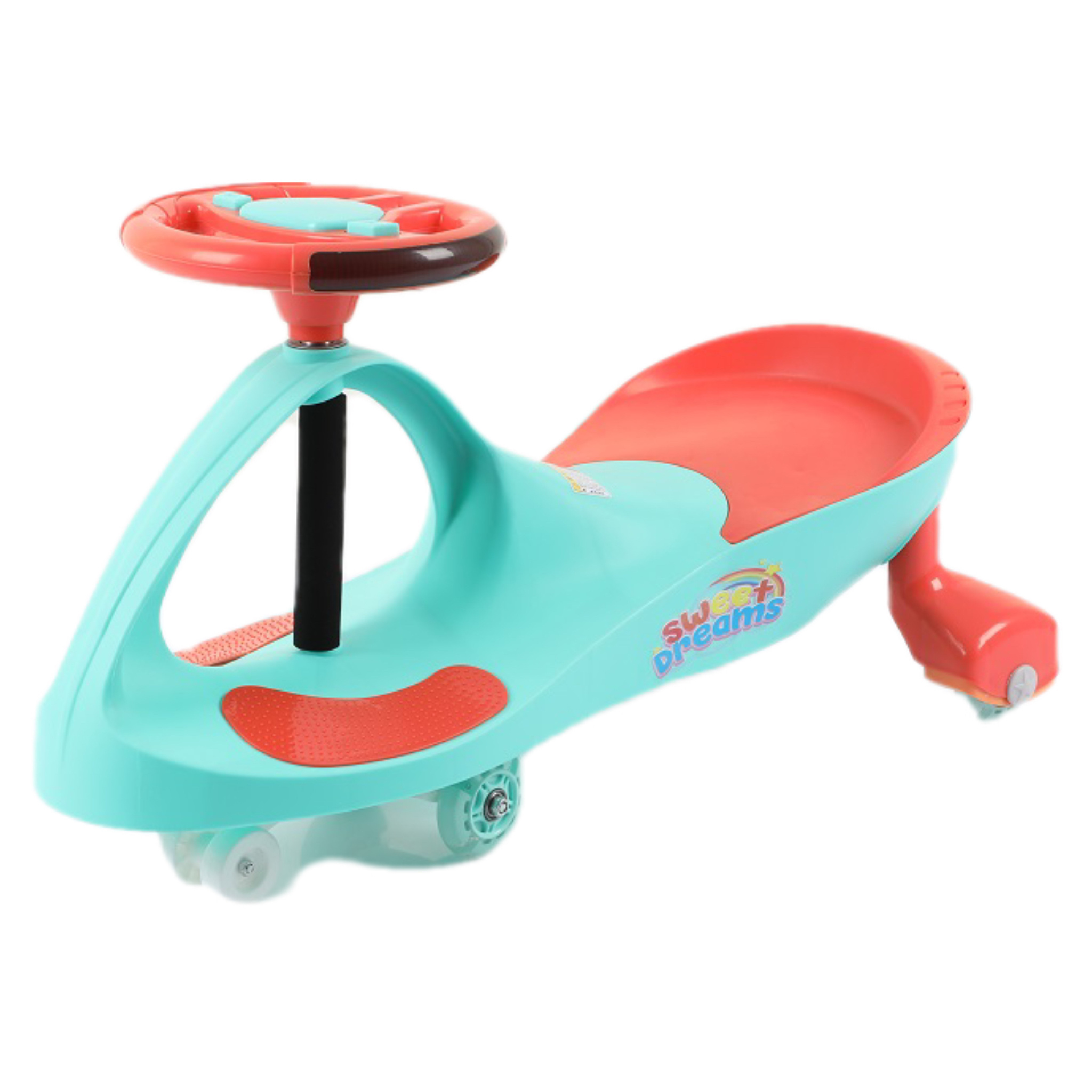 Four Front Wheel Children Driving Twist Car Toy Kids Swing Car Butterfly Steering Wheel Round Steering Wheel