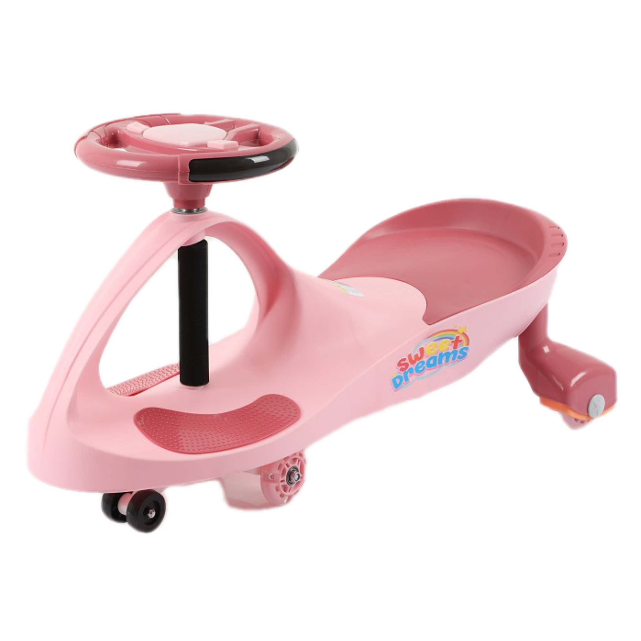 Four Front Wheel Children Driving Twist Car Toy Kids Swing Car Butterfly Steering Wheel Round Steering Wheel