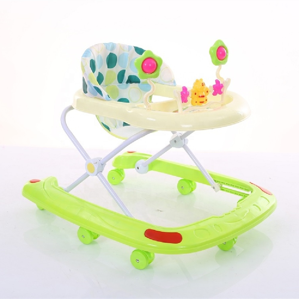 2023 Children Adjustable Foldable Push Baby Bouncer Wheels Jumper Activity Toys Baby Walker with Wheels and Music