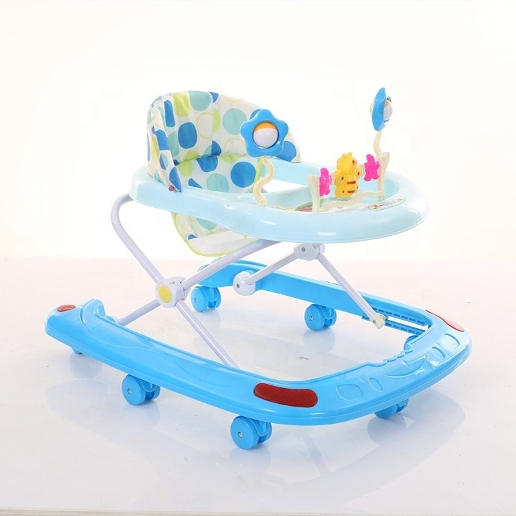 2023 Children Adjustable Foldable Push Baby Bouncer Wheels Jumper Activity Toys Baby Walker with Wheels and Music