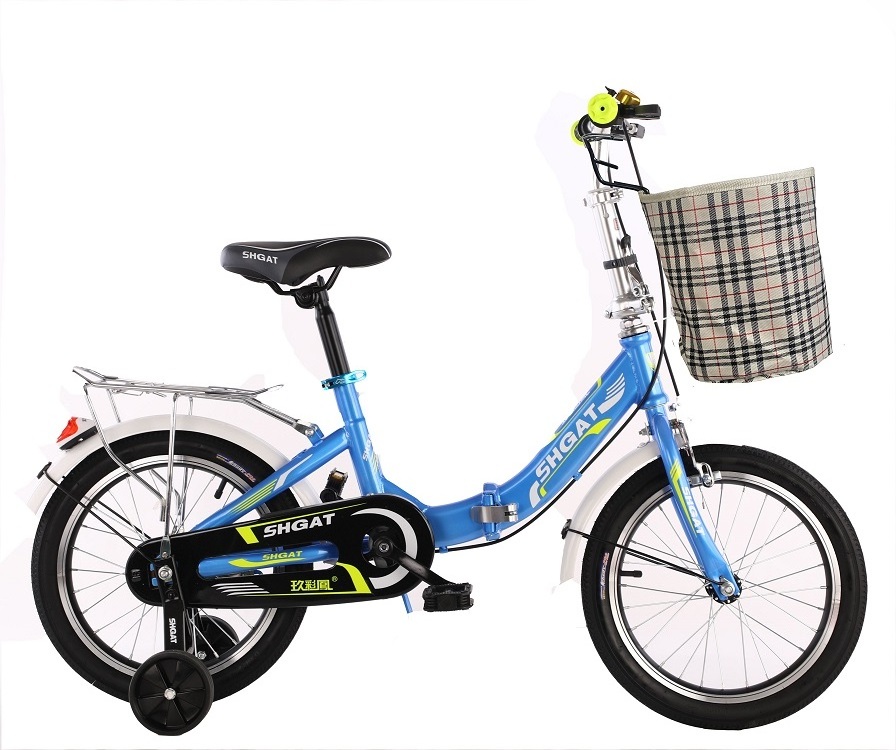 Low Price 16 18 20 Inch Children's Bicycle For Baby Girls Boys With Basket Training Wheels Ride On Bike For Kids 2-12 Years Old