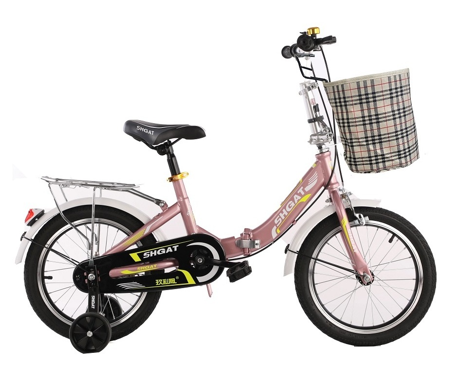 Low Price 16 18 20 Inch Children's Bicycle For Baby Girls Boys With Basket Training Wheels Ride On Bike For Kids 2-12 Years Old