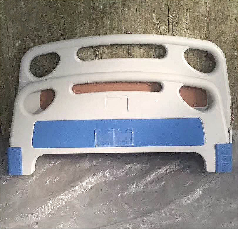 factory customized ABS injection molding PP wood hospital bed head and foot board for Nursing Home