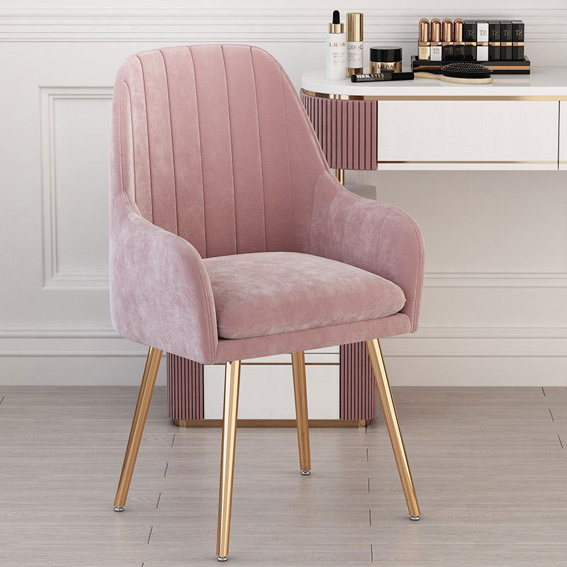 High-End Soft Backrest U sit dining room chair mid century Cafe chair luxuriant modern Light luxurious Living Dinning Chairs