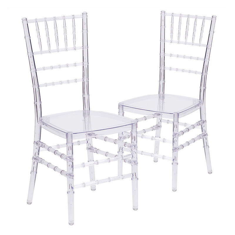 HAOSI hotel furniture outdoor lawn wedding hotel white Acrylic factory direct price hotel dining chair accent chair