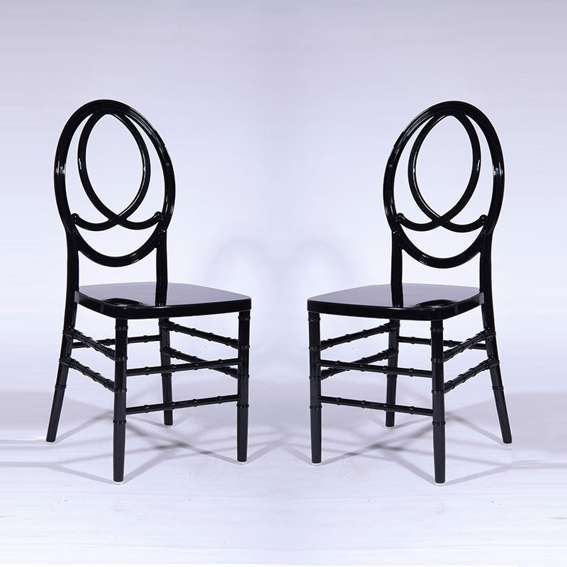 Modern Stacking Event Party Stock Plastic Solid Black Wedding Acrylic Ghost Chair