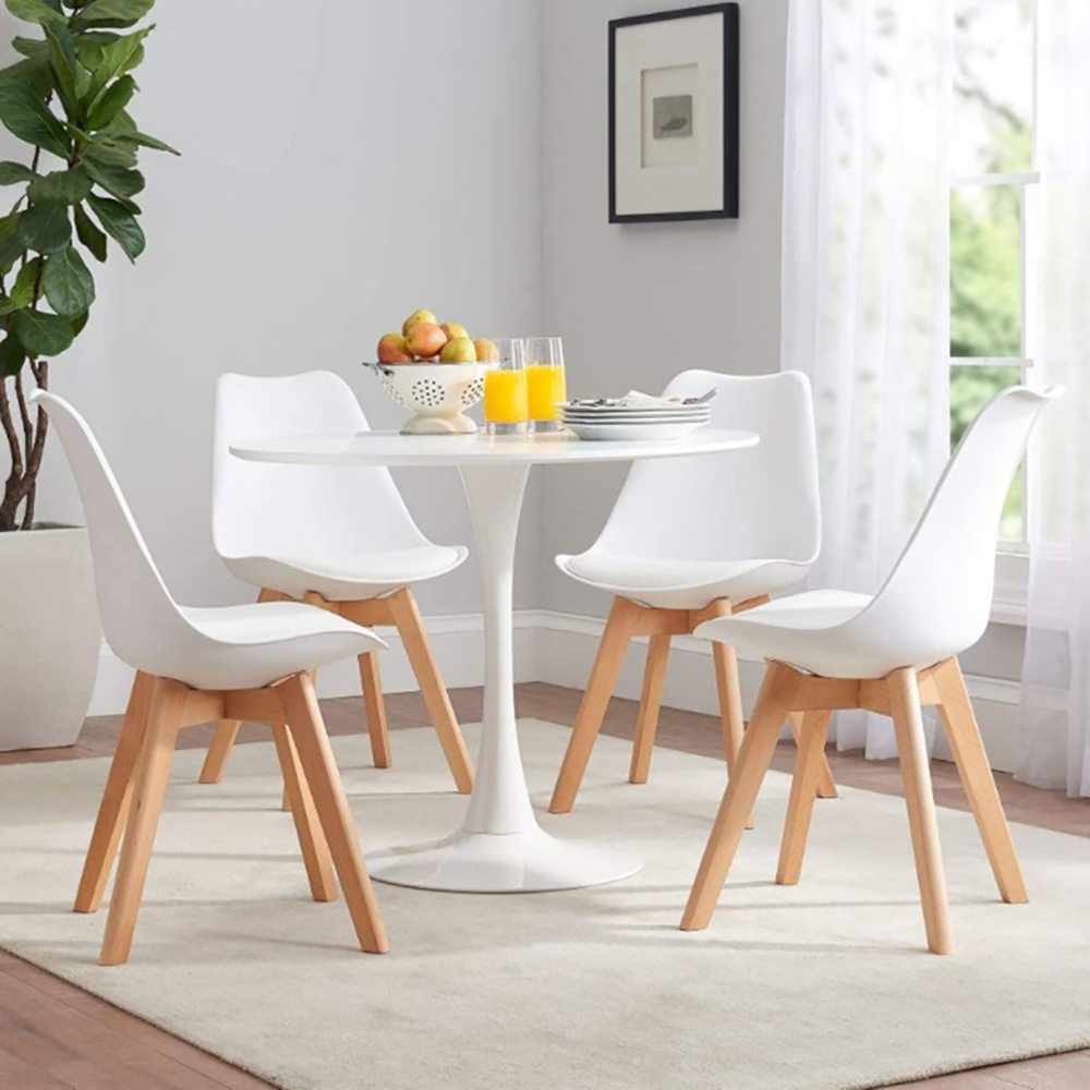 Chaise Modern Living Room Cafe Chair Wood Legs Plastic Chairs Tulip Dining Chairs for Dining Table Stulh Milano Nordic Solid