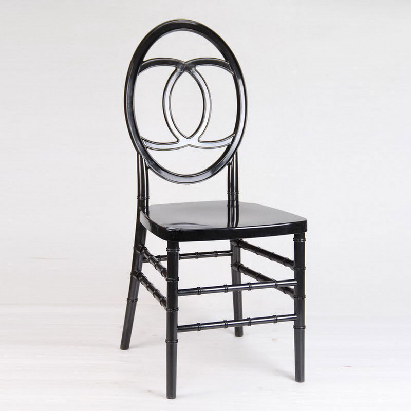 Modern Stacking Event Party Stock Plastic Solid Black Wedding Acrylic Ghost Chair