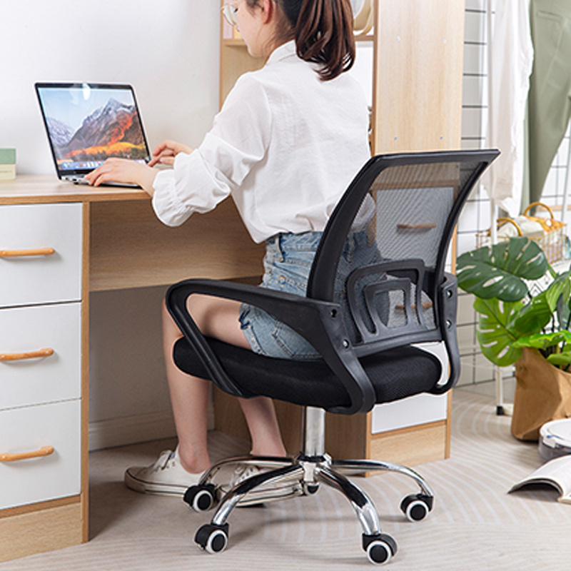 Haosi Foshan High quality black Swivel fabric mesh executive chair net office chairs home office desk and chair for guest