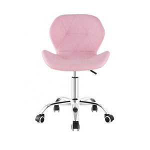 Cheap Bedroom Furniture  swivel chair makeup pink vanity chair revolving rotating Computer Office Chairs with wheels