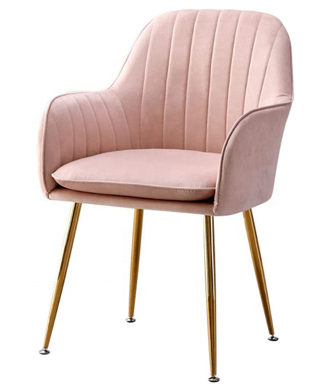 High-End Soft Backrest U sit dining room chair mid century Cafe chair luxuriant modern Light luxurious Living Dinning Chairs