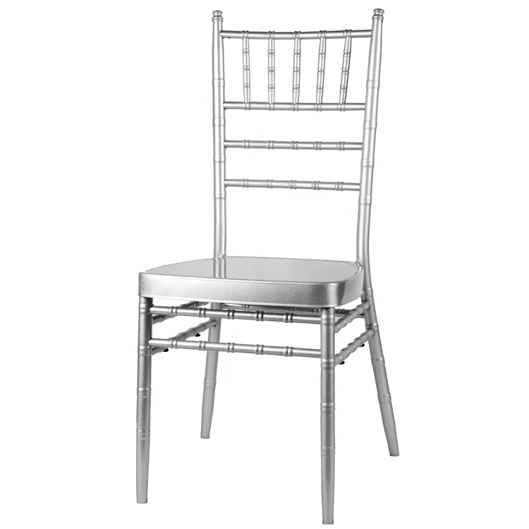 Wholesale Stacking Aluminum Metal Hotel Restaurant Dining  Wedding Chiavari Chair Basic Customization outdoor  hotel chair