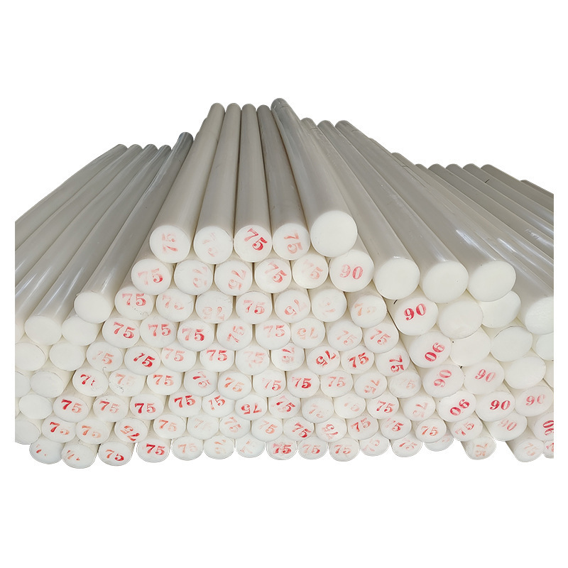 Wear Resistant Ultra High Molecular Weight Polyethylene Rod Processing Custom White Self Lubricating Uhmwpe Rod