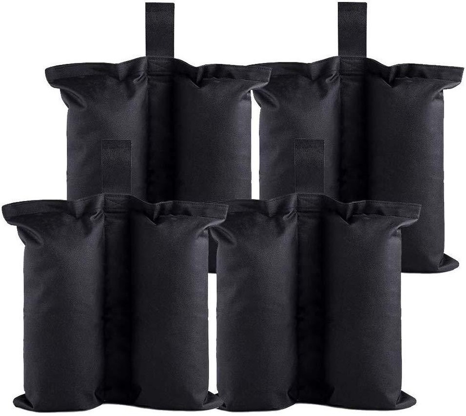 4 Pack Gazebo Weight Bags Industrial Grade Heavy Duty Double-Stitched Sandbags,Leg Weights for Pop Up Canopy