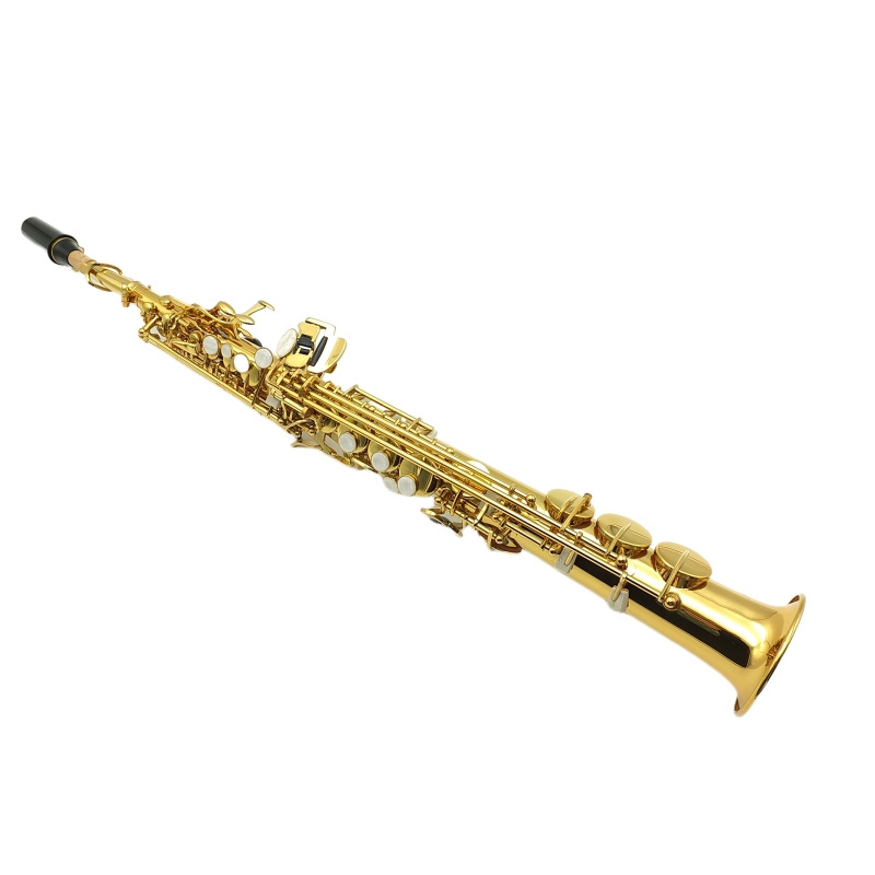 Straight Soprano Sax Lacquer Professional Saxophone For Teaching And Performing