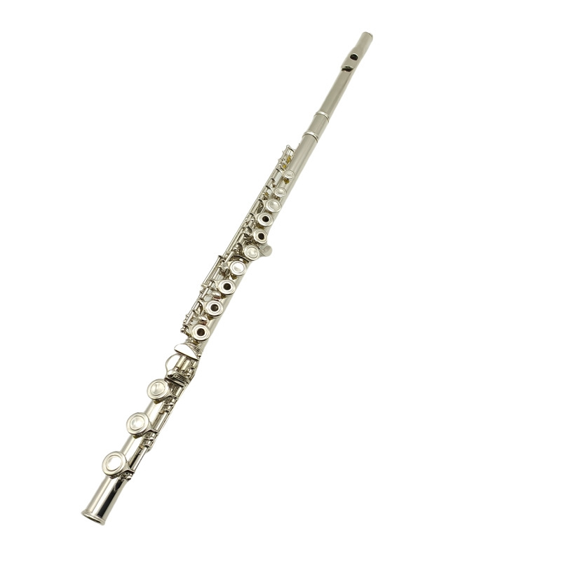 Nice Quality Flute 17 Open Holes Flute Music Instrument Silver Plated Flute Professional