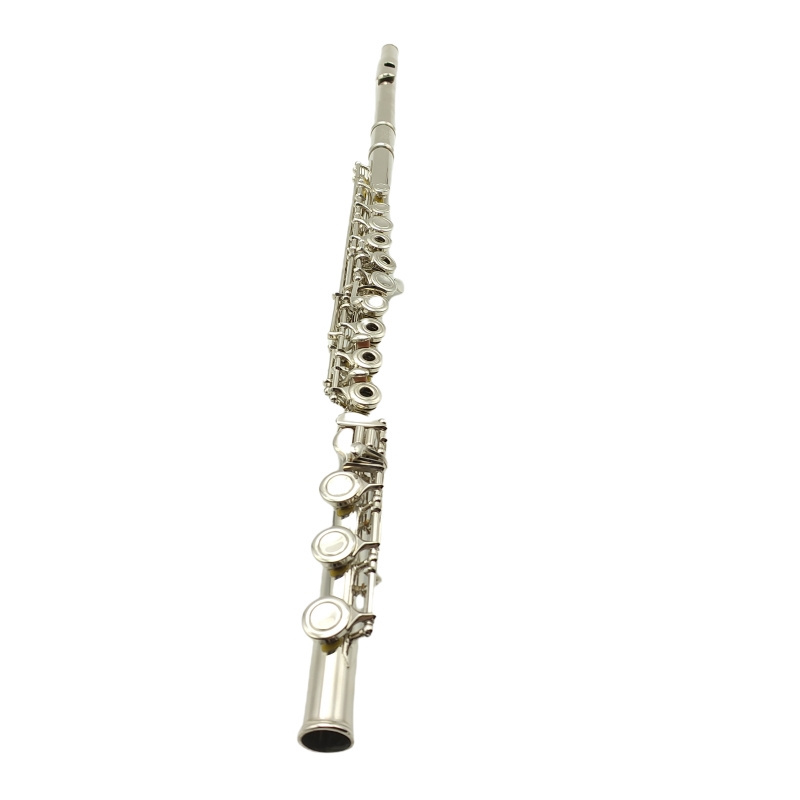 Nice Quality Flute 17 Open Holes Flute Music Instrument Silver Plated Flute Professional