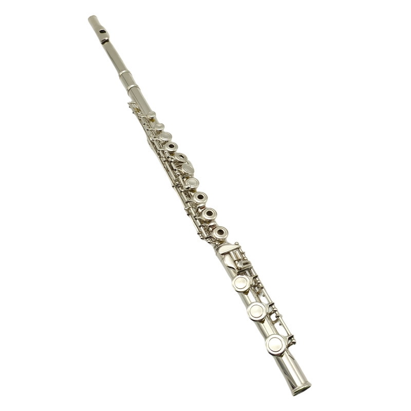 Nice Quality Flute 17 Open Holes Flute Music Instrument Silver Plated Flute Professional