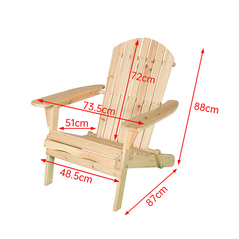 Factory Direct Supply Comfort Modern Adirondack Chair Wood Folding Adirondack Chair