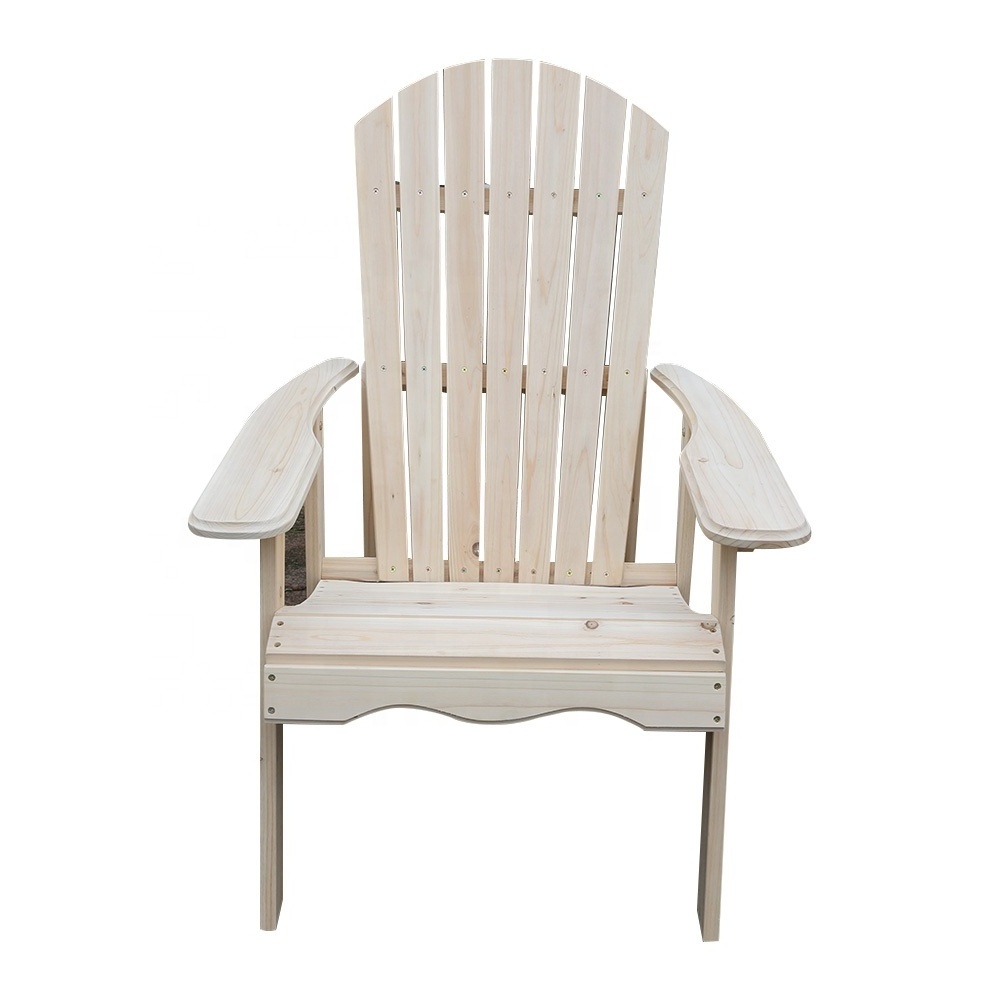 New style outdoor furniture adirondack chair logs wooden comfort adirondack chair