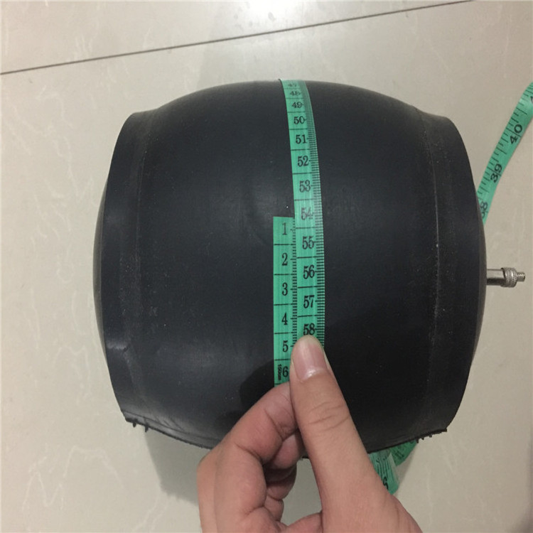 water plugging inflatable rubber pipe plug for pipeline repair