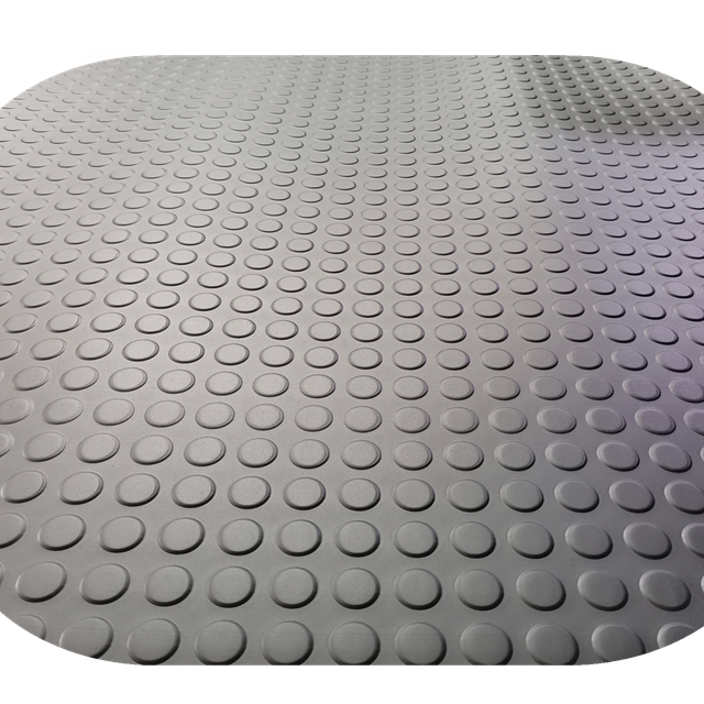 Red Round Stud Rubber/Coin Pattern Anti Slip Rubber Floor Mat/sheet/Pad