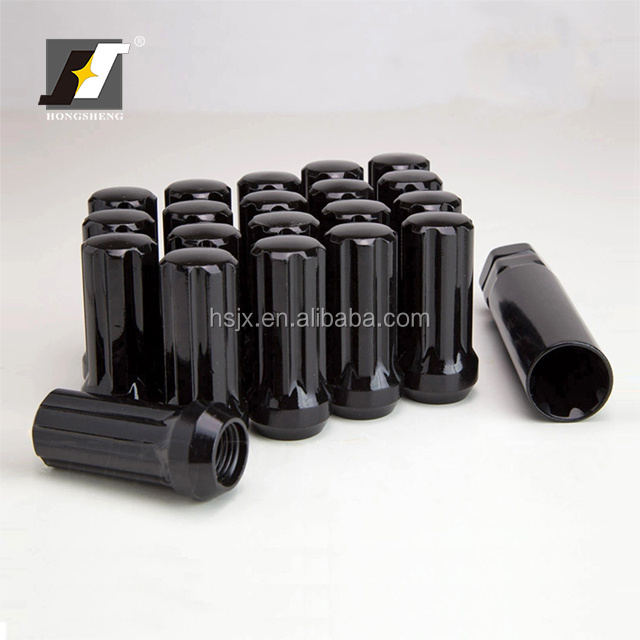 23mm diameter 51mm length long wheel spline lug nuts