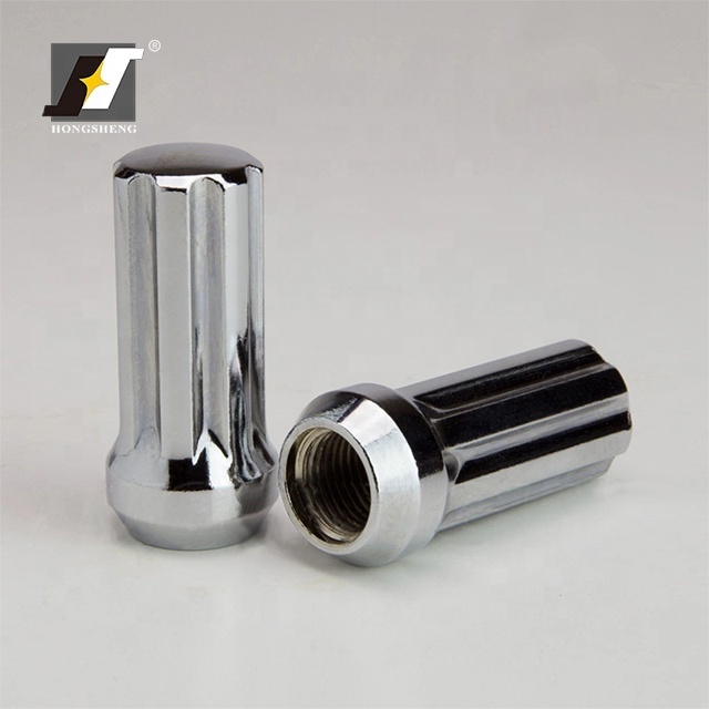 23mm diameter 51mm length long wheel spline lug nuts