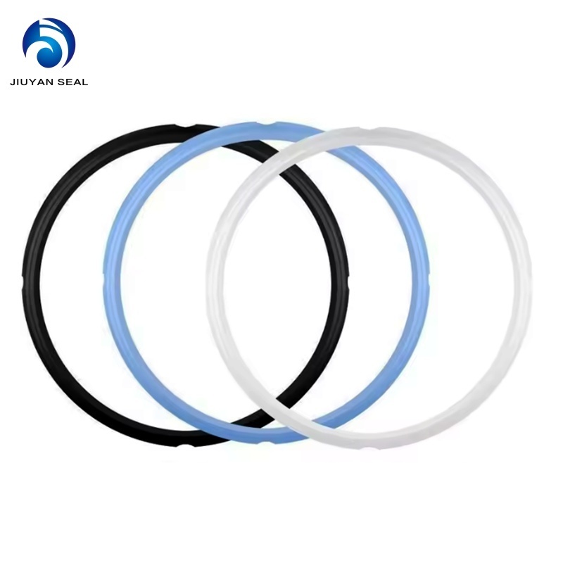 Free Sample Food Grade White Black Color Cooker Gasket EPDM Silicone Rubber Sealing Ring for Pressure Cooker