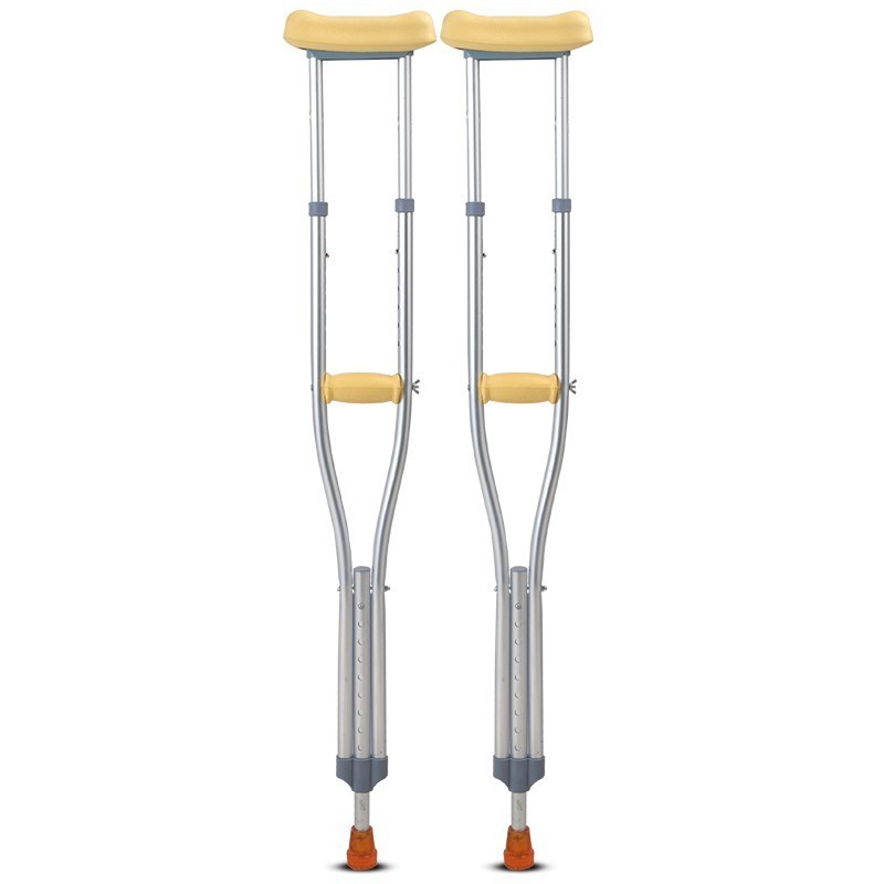 Rehabilitation Therapy Supplies Adjustable Alloy Crutches Medical Portable Elbow Underarm crutches