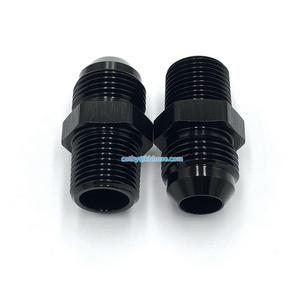 Straight Aluminum Male Flare AN10 -10AN to 3/8", 1/2", 3/4" NPT Male Fitting Adapter Fuel Hose Fitting