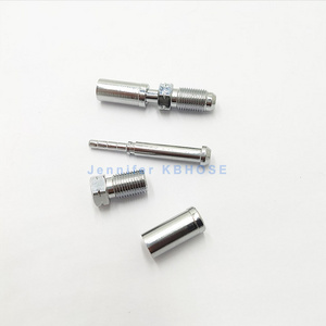 M10*1 Male Metric thread Brake hose end crimp fitting for 1/8" Stainless steel braided ptfe brake oil hose